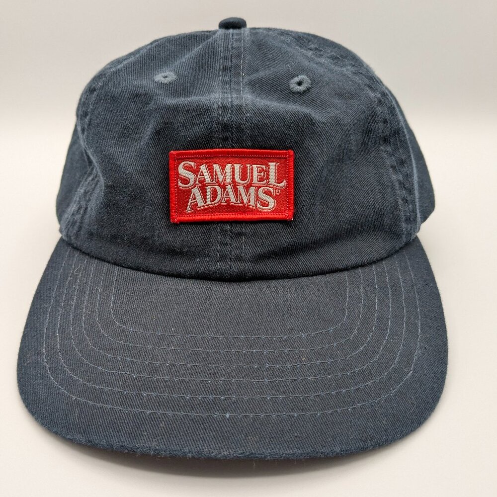 Samuel Adams Official Merchandise Hat, Cotton, Blue, Adjustable Buckle Back